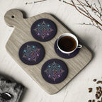 Digital Kolam Coaster Set