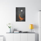 Moon Garden Wall Art - Golden Firefly Path - Calm Modern Print