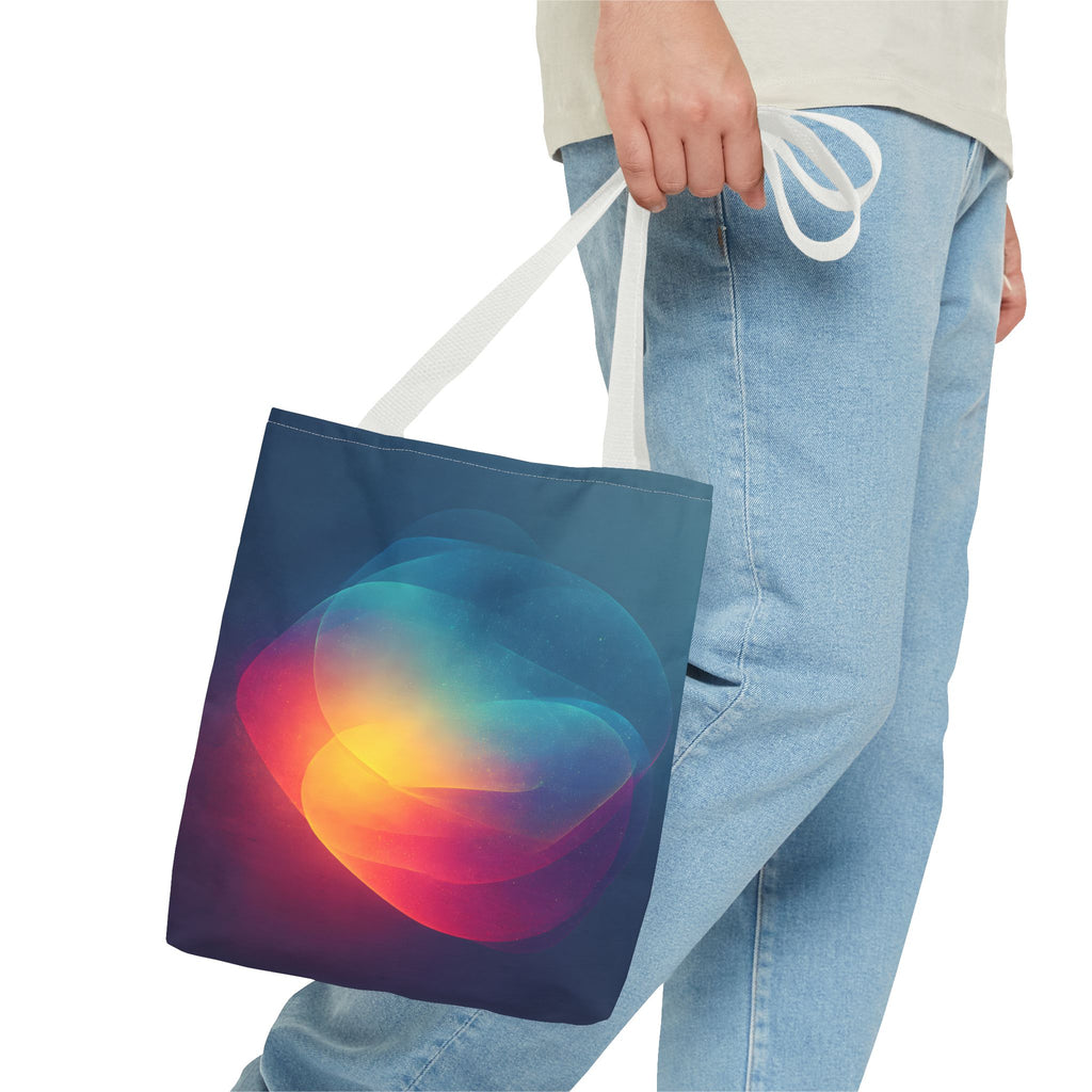 Abstract Love Tote Bag - Modern True Connection Artwork - Minimalist Everyday Carry