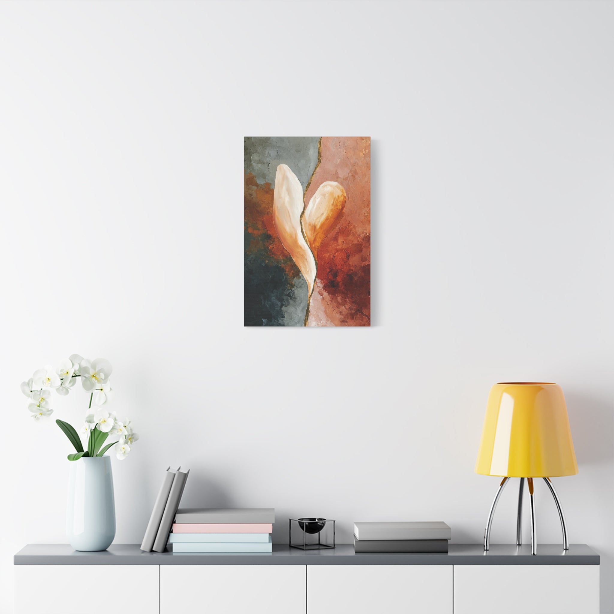 Kintsugi Heart Wall Art - Healing Heart Art Symbolizing Resilience & Connection, Abstract Emotional Art