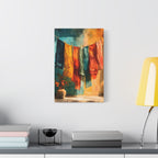Colorful Textile Wall Art - Sunlit Fabric Hanging - Boho Cultural Decor