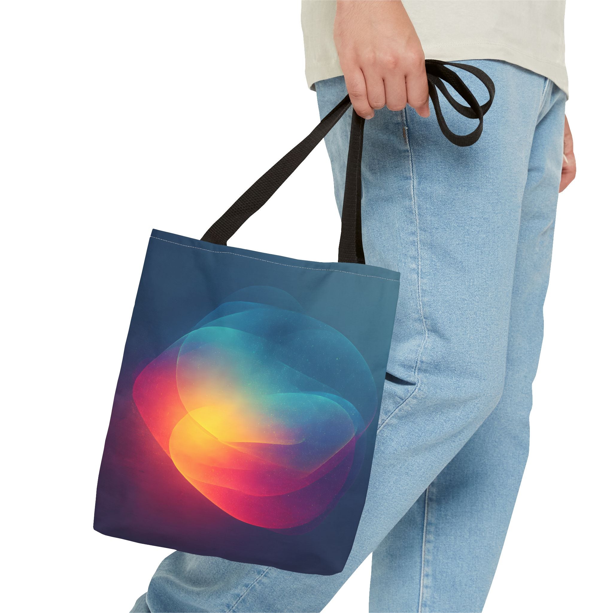 Abstract Love Tote Bag - Modern True Connection Artwork - Minimalist Everyday Carry
