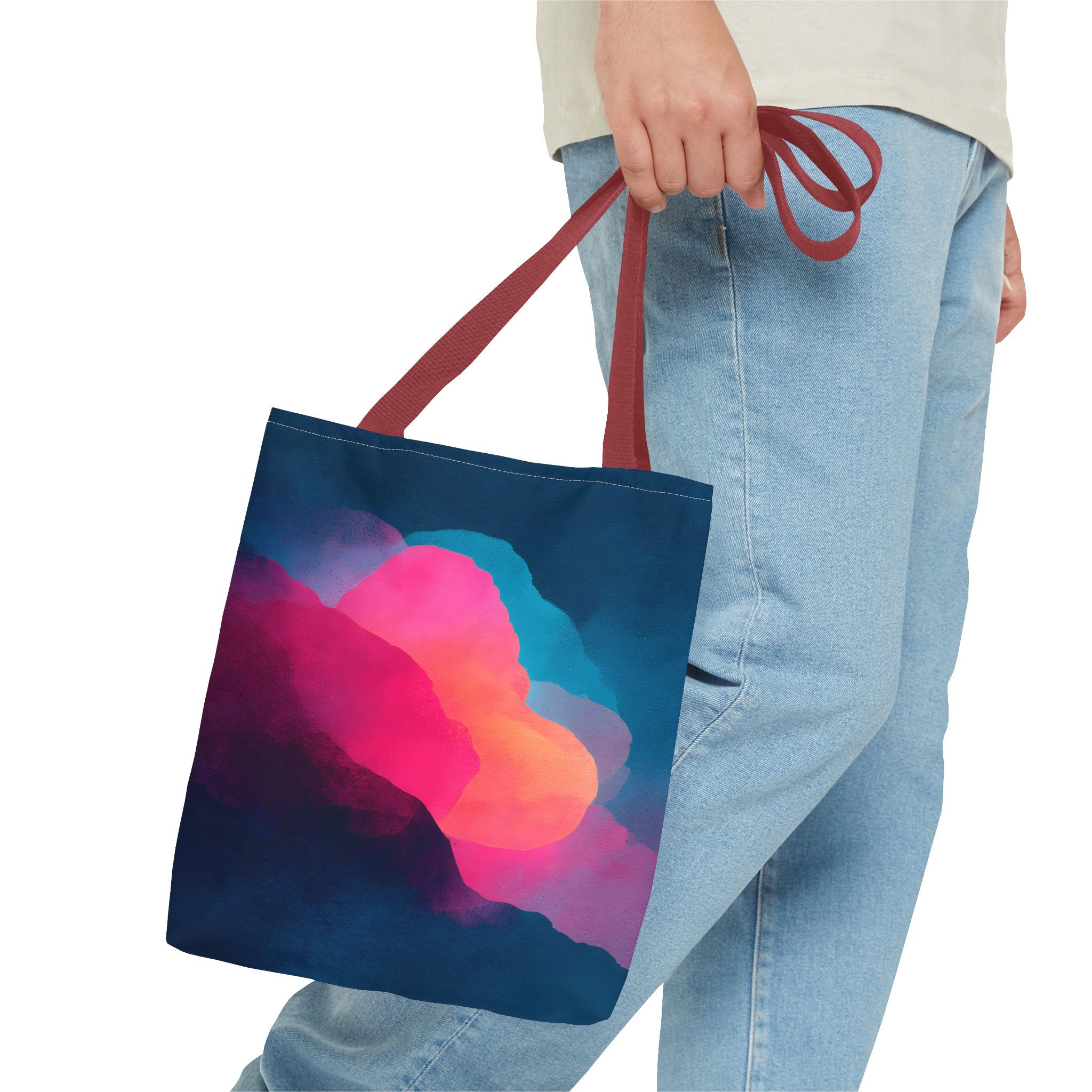 Abstract Love Tote Bag - Modern True Connection Art - Minimalist Everyday Tote