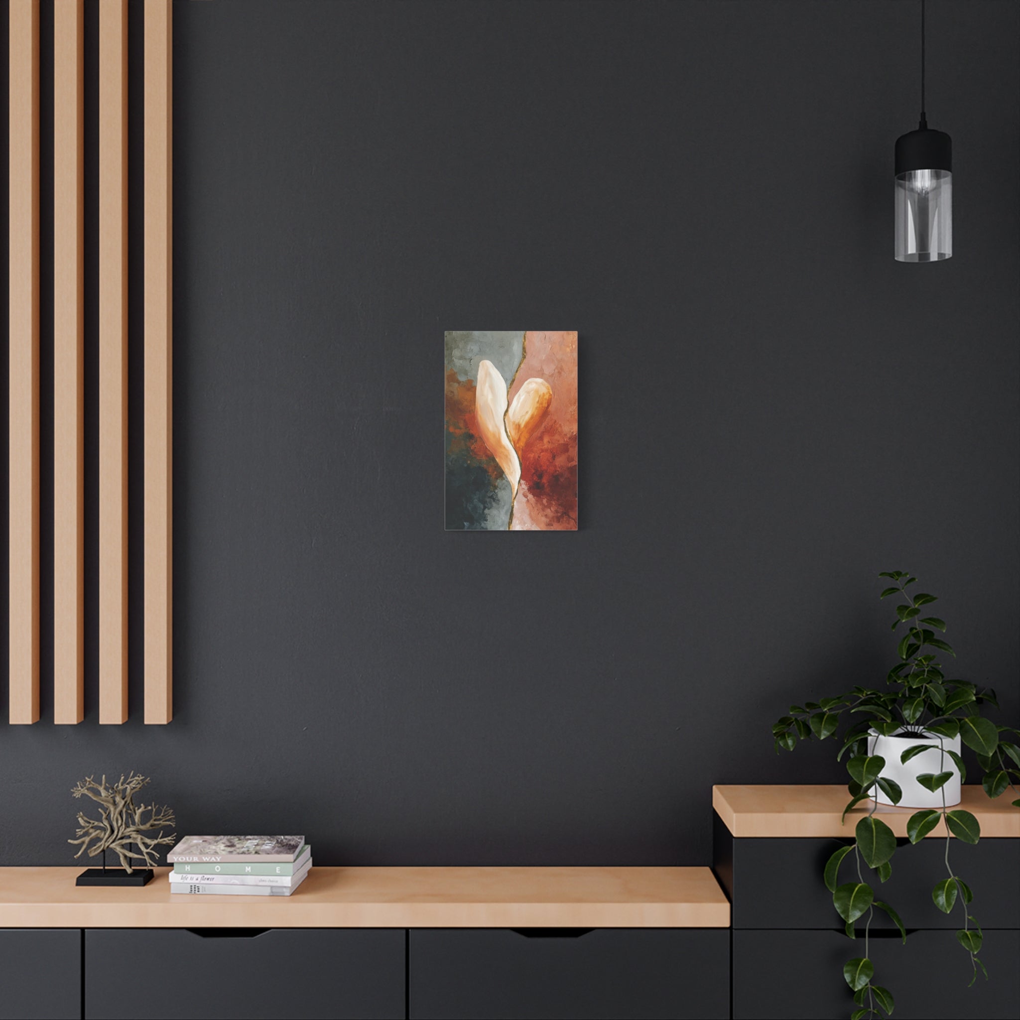 Kintsugi Heart Wall Art - Healing Heart Art Symbolizing Resilience & Connection, Abstract Emotional Art