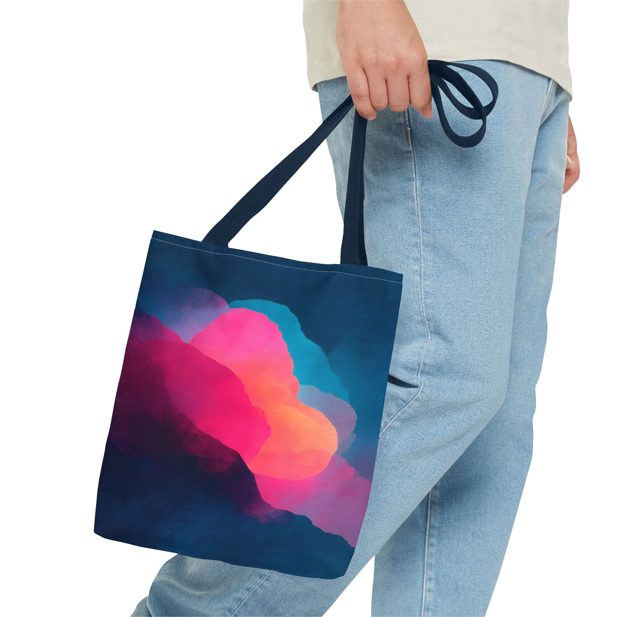 Abstract Love Tote Bag - Modern True Connection Art - Minimalist Everyday Tote