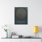 Hafiz Sufi Quote Wall Art - Spiritual Poetry Print with Sacred Geometry