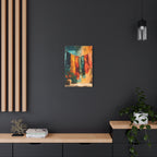 Colorful Textile Wall Art - Sunlit Fabric Hanging - Boho Cultural Decor