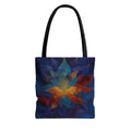 Multicolor Mandala Lotus Tote Bag | Boho Geometric Art
