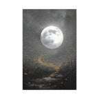 Moon Garden Wall Art - Firefly Path Print - Calm Modern Decor