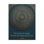 Hafiz Sufi Quote Wall Art - Spiritual Poetry Print with Sacred Geometry