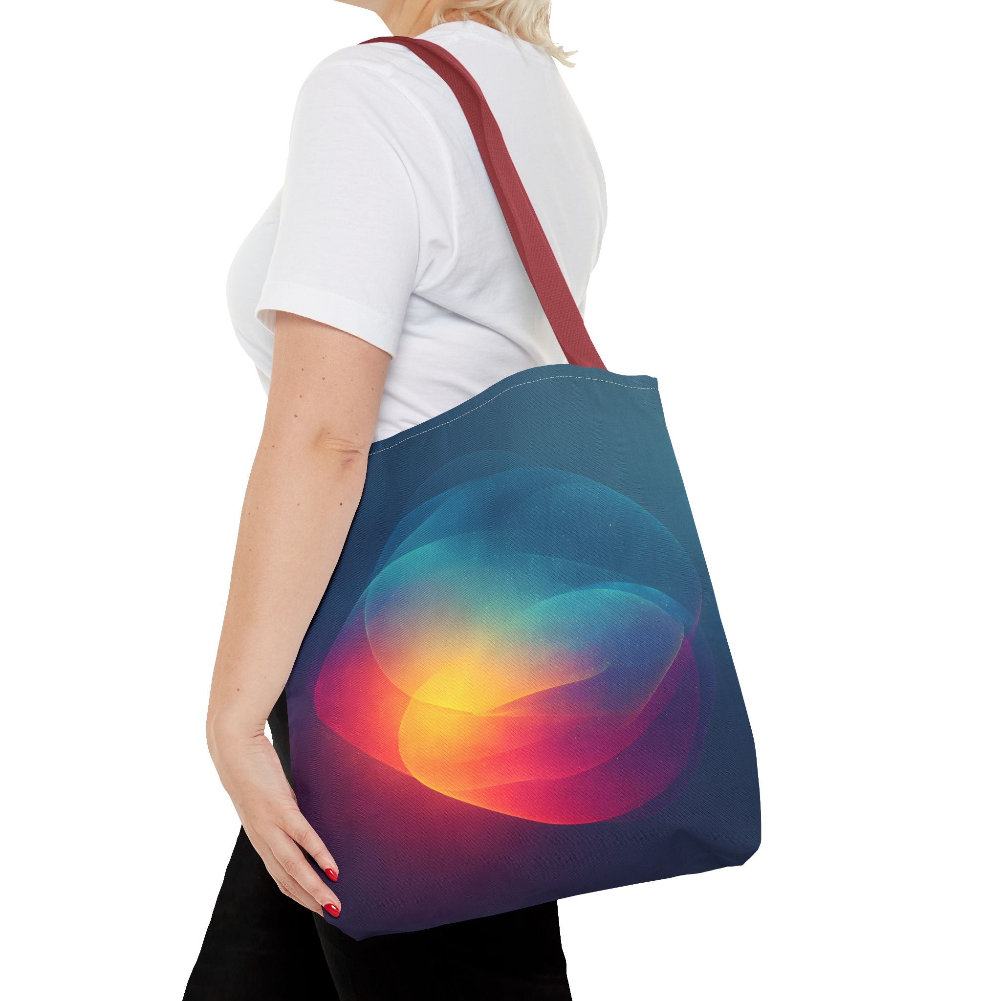 Abstract Love Tote Bag - Modern True Connection Artwork - Minimalist Everyday Carry