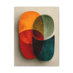 Abstract Geometric Romantic  Wall Art - Symbolic Modern Love Print - Minimal Living Room Decor