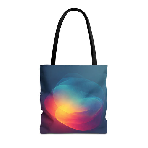 Abstract Love Tote Bag - Modern True Connection Artwork - Minimalist Everyday Carry
