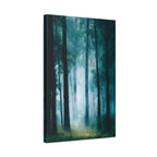 Fog Forest Wall Art - Tall Trees in Mist - Calm Modern Nature Decor