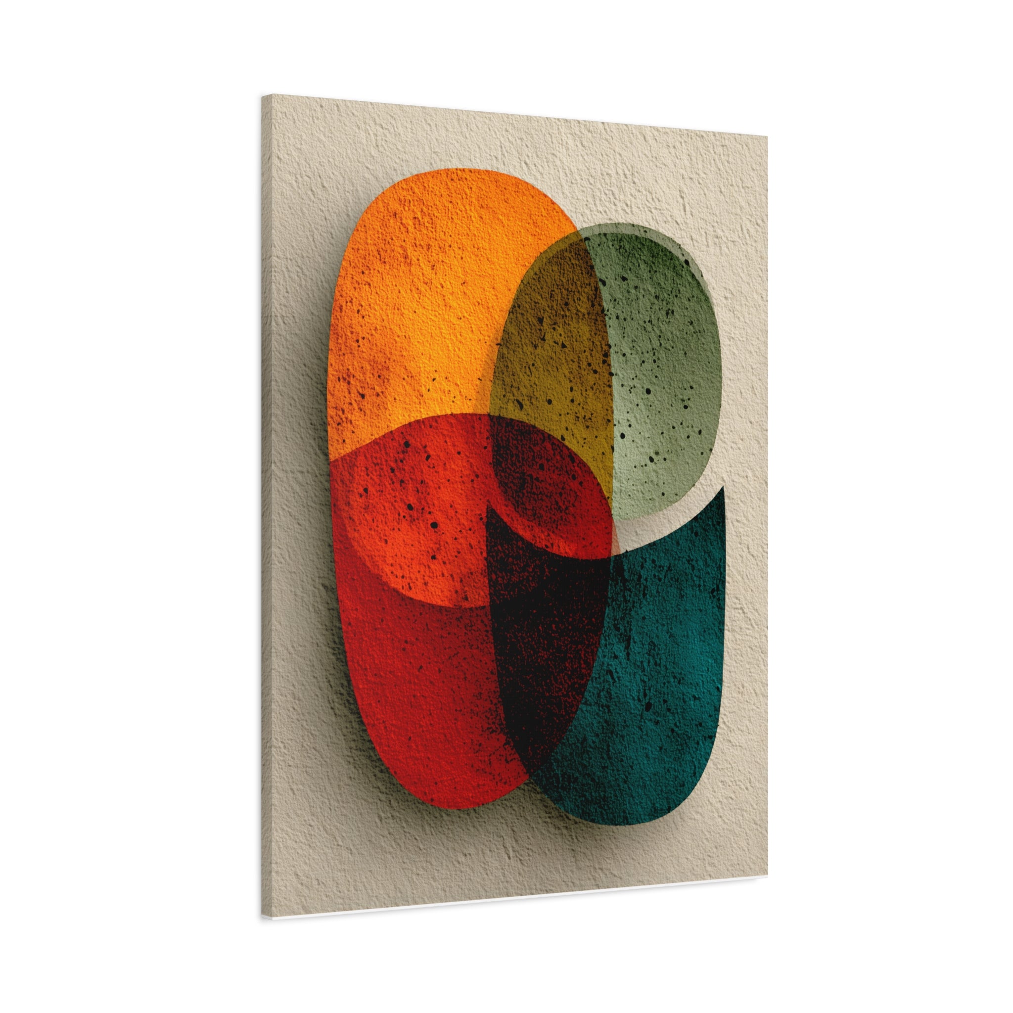 Abstract Geometric Romantic  Wall Art - Symbolic Modern Love Print - Minimal Living Room Decor