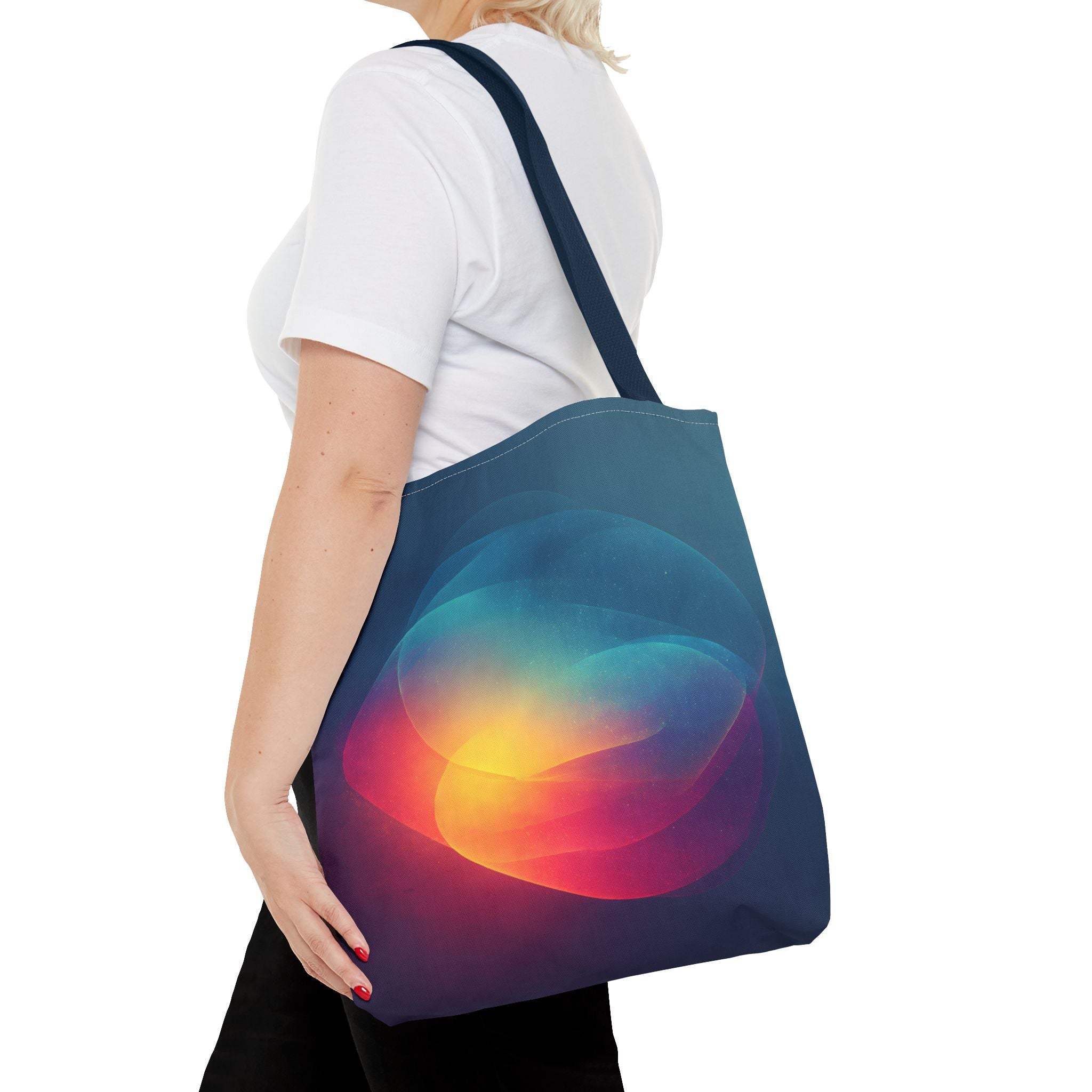 Abstract Love Tote Bag - Modern True Connection Artwork - Minimalist Everyday Carry