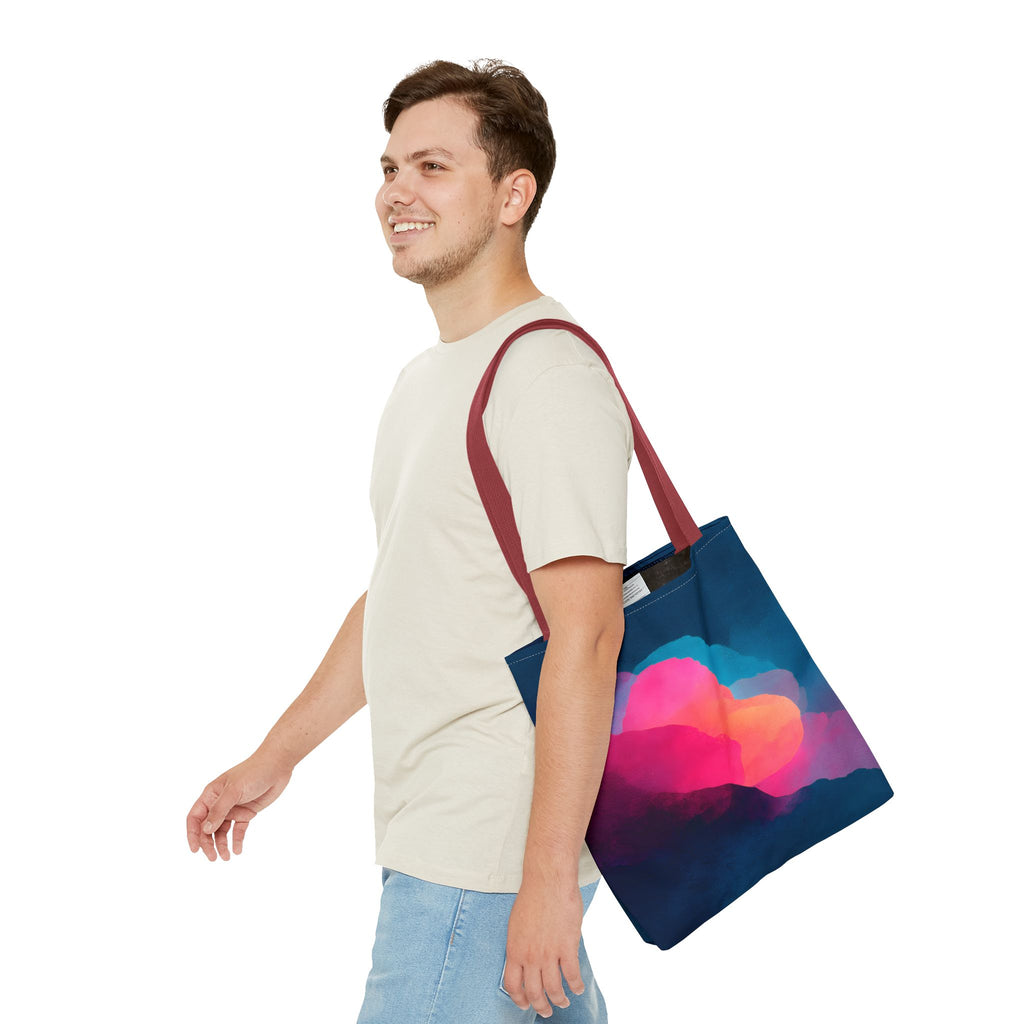 Abstract Love Tote Bag - Modern True Connection Art - Minimalist Everyday Tote