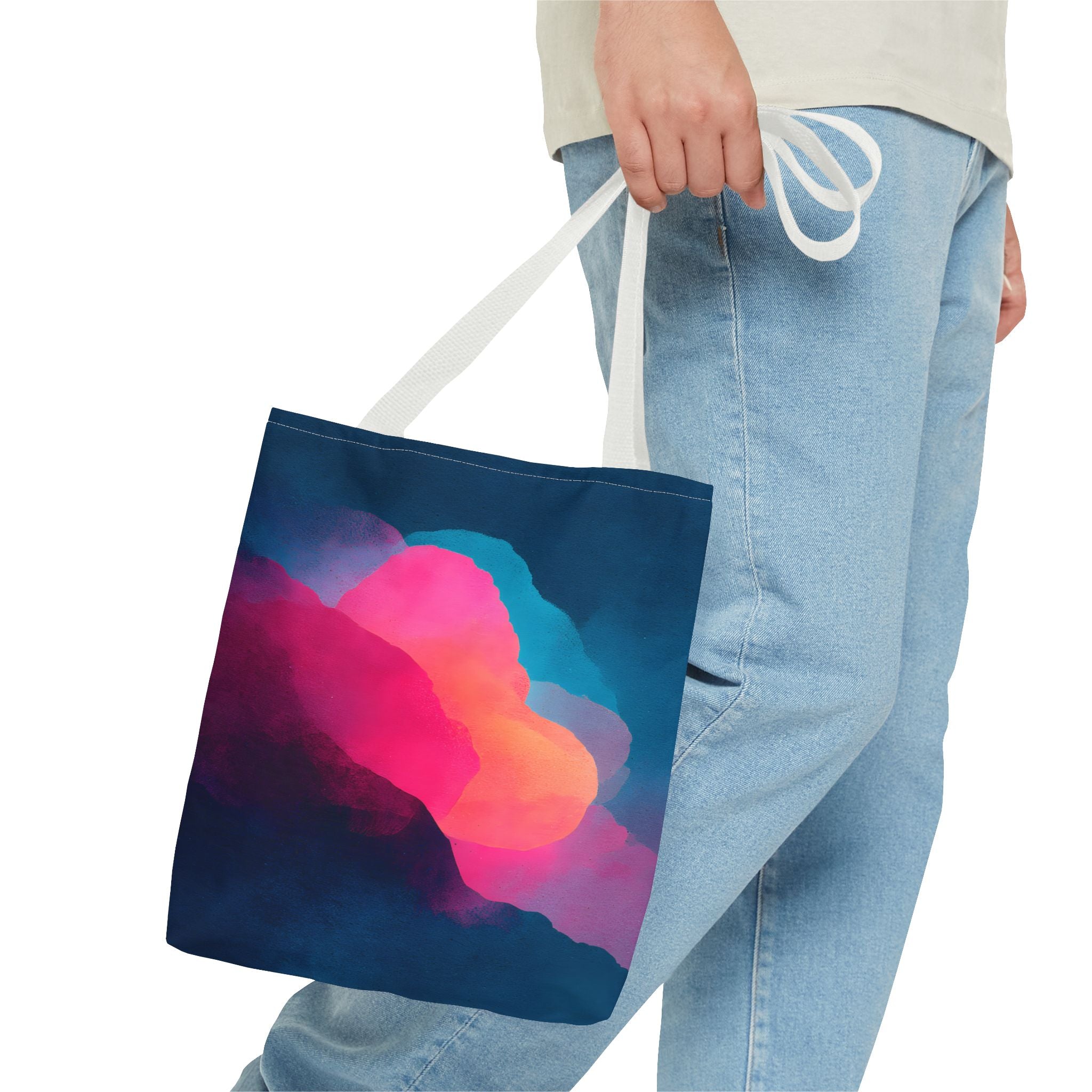 Abstract Love Tote Bag - Modern True Connection Art - Minimalist Everyday Tote