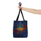 Multicolor Mandala Lotus Tote Bag | Boho Geometric Art