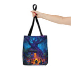 Indian Village Tote Bag - Banyan Tree Folk Art Design