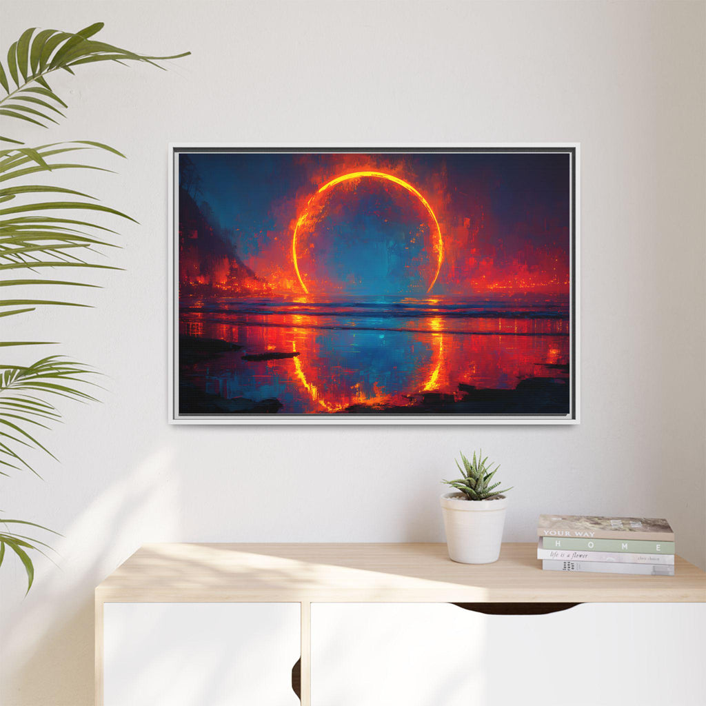 Eclipse Witness: The Horizon of Awe Celestial Fine Art Print