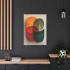 Abstract Geometric Romantic  Wall Art - Symbolic Modern Love Print - Minimal Living Room Decor