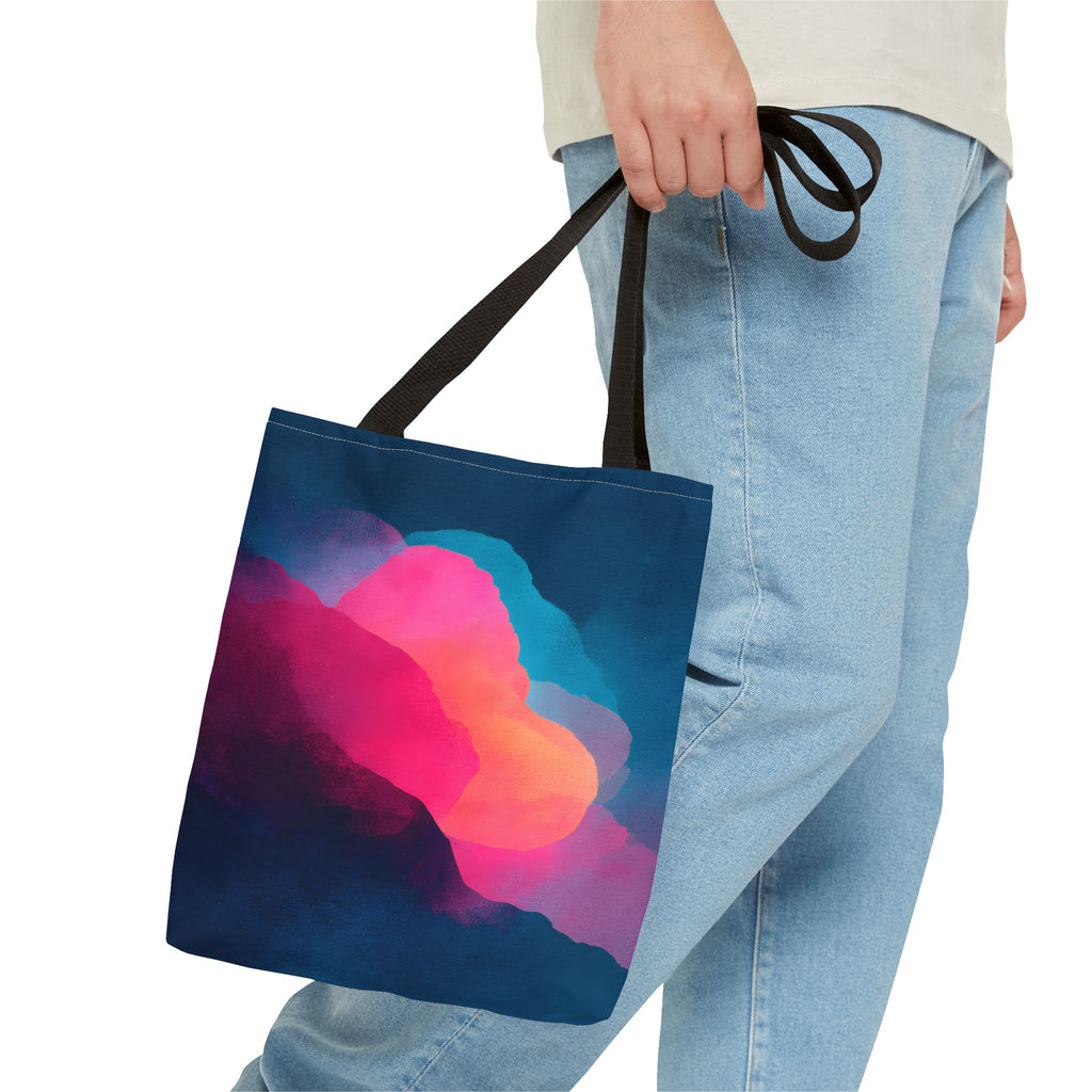 Abstract Love Tote Bag - Modern True Connection Art - Minimalist Everyday Tote