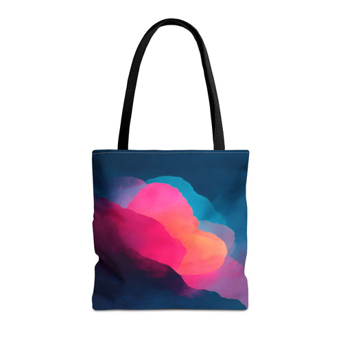 Abstract Love Tote Bag - Modern True Connection Art - Minimalist Everyday Tote