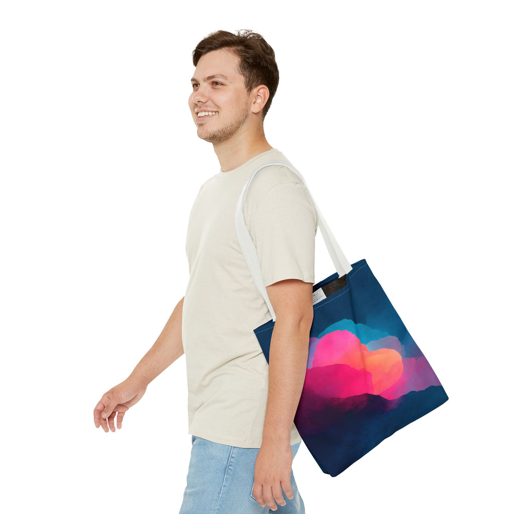 Abstract Love Tote Bag - Modern True Connection Art - Minimalist Everyday Tote