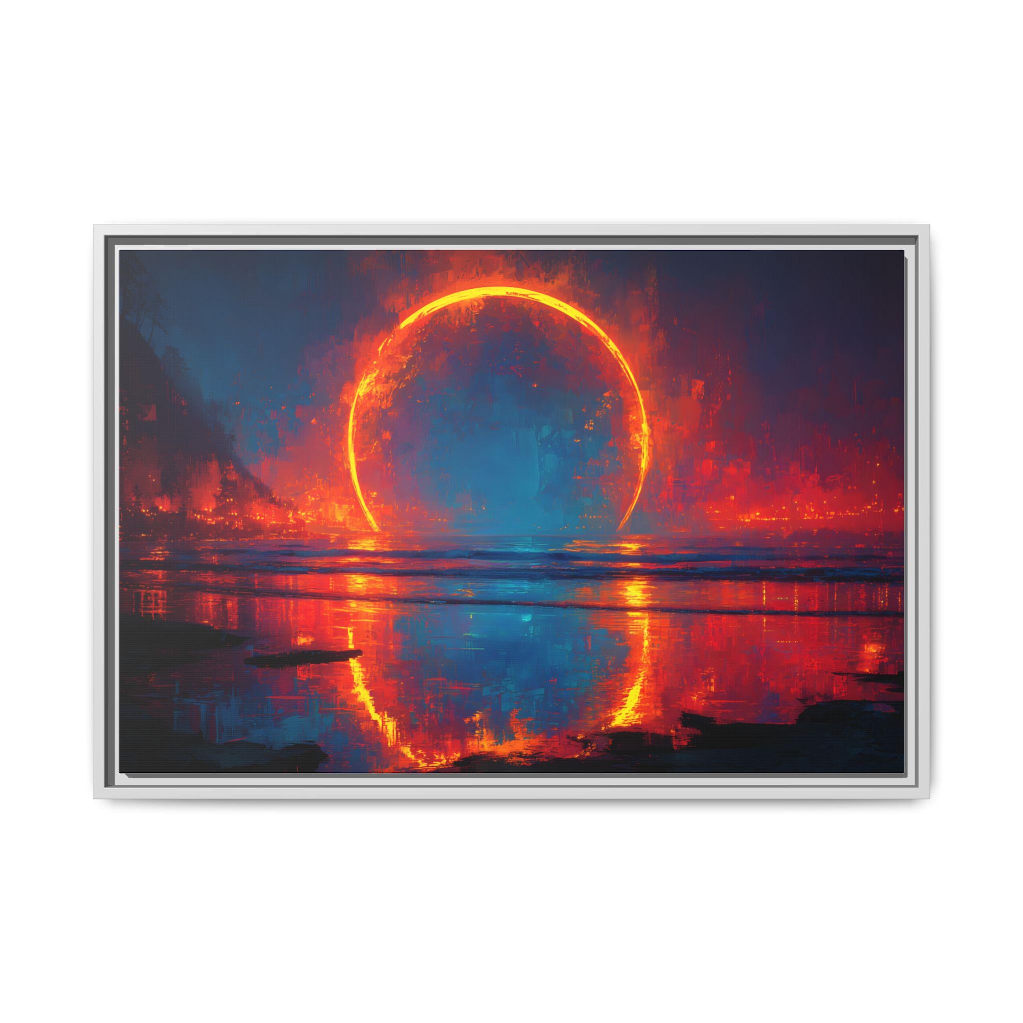Eclipse Witness: The Horizon of Awe Celestial Fine Art Print
