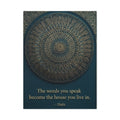 Hafiz Sufi Quote Wall Art - Spiritual Poetry Print with Sacred Geometry