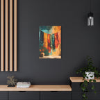 Colorful Textile Wall Art - Sunlit Fabric Hanging - Boho Cultural Decor