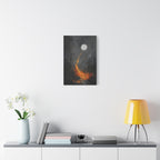 Moon Garden Wall Art - Golden Firefly Path - Calm Modern Print