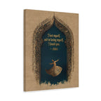 Sufi Quote Wall Art - Hafez Poetry Print with Whirling Dervish