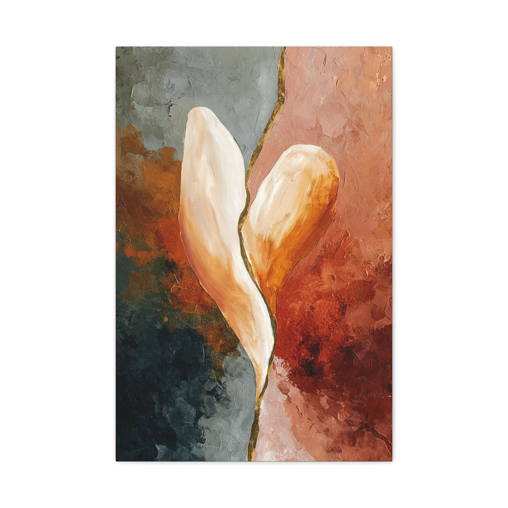 Kintsugi Heart Wall Art - Healing Heart Art Symbolizing Resilience & Connection, Abstract Emotional Art
