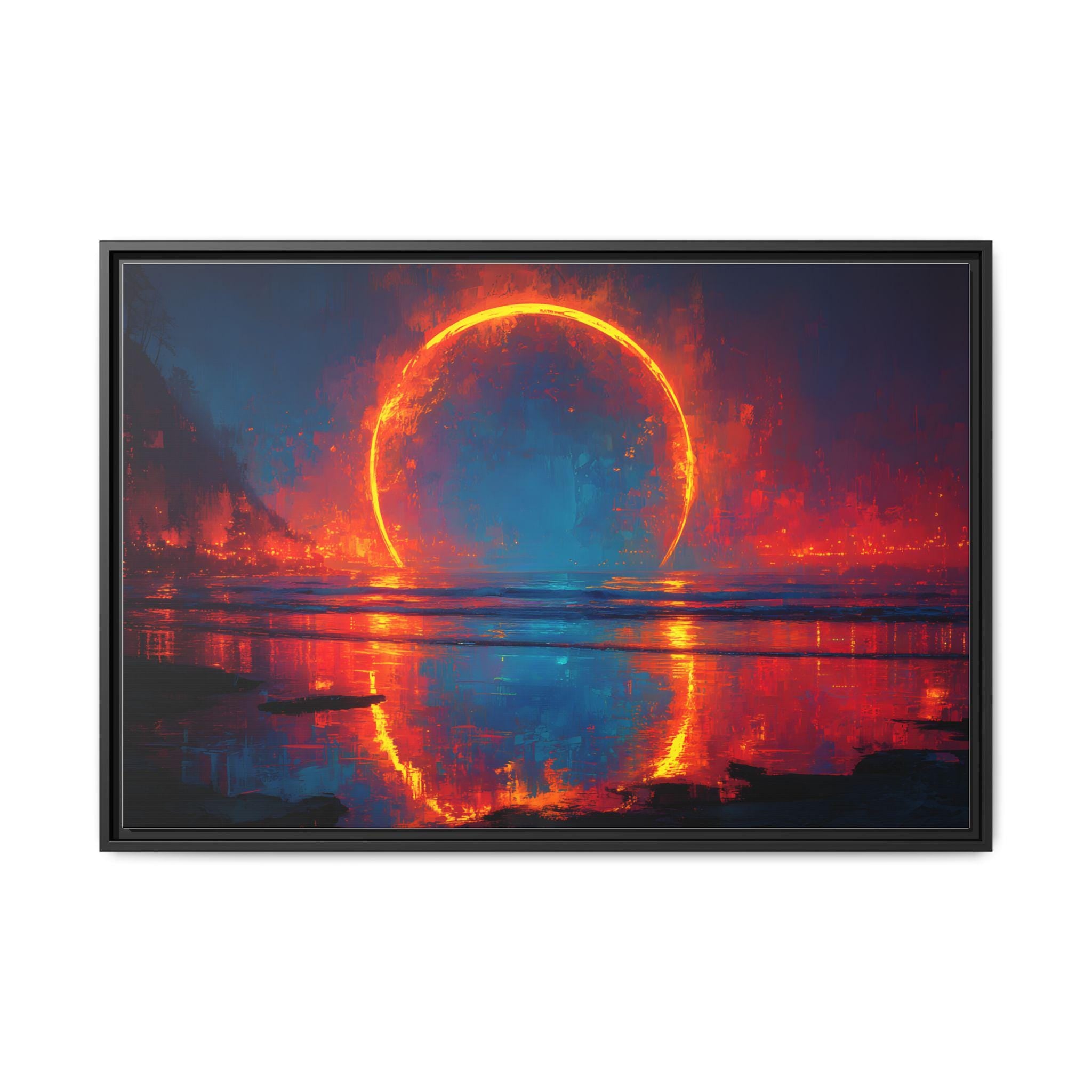 Eclipse Witness: The Horizon of Awe Celestial Fine Art Print