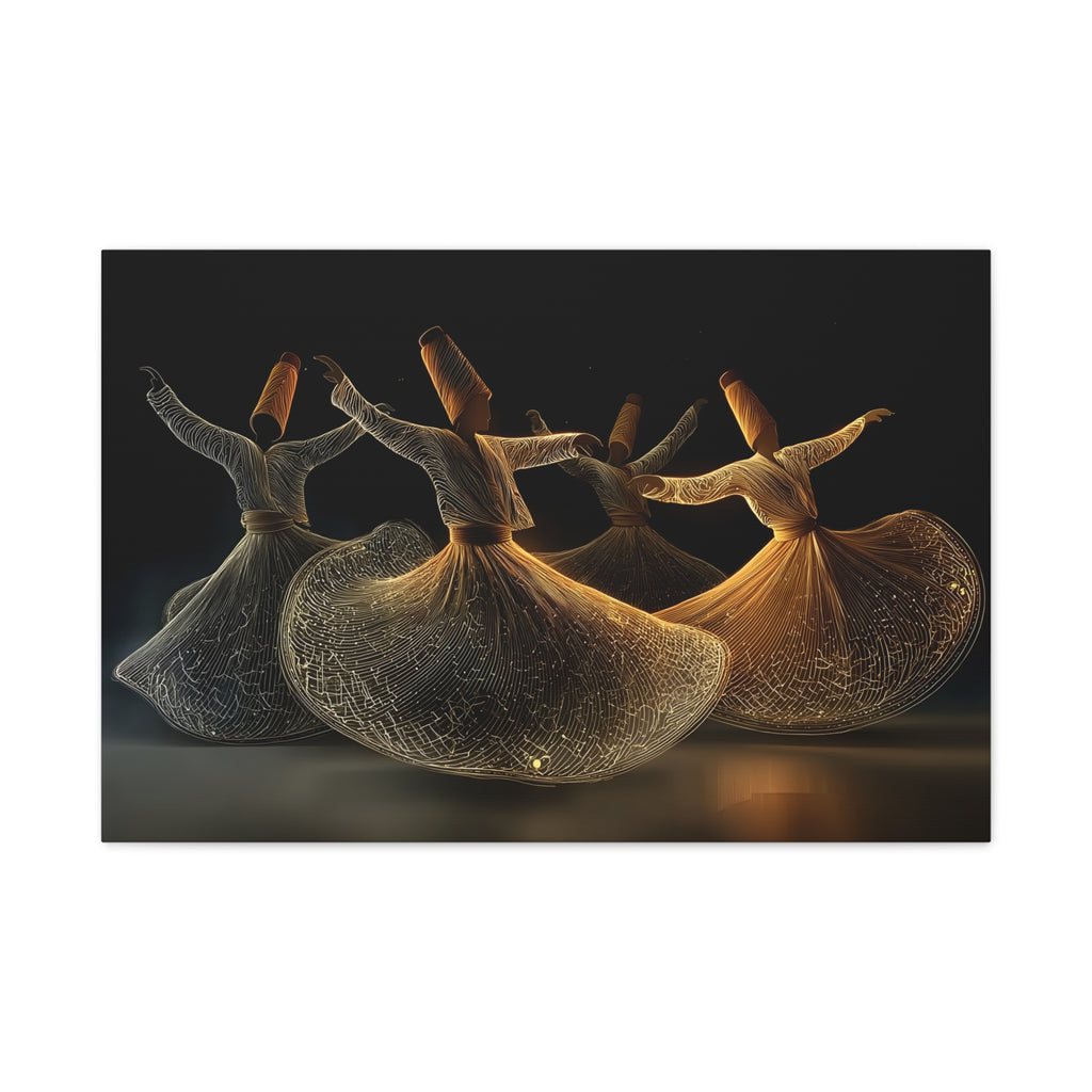 Whirling Dervish Dance Matte Canvas