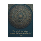 Hafiz Sufi Quote Wall Art - Spiritual Poetry Print with Sacred Geometry