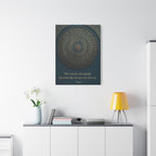 Hafiz Sufi Quote Wall Art - Spiritual Poetry Print with Sacred Geometry