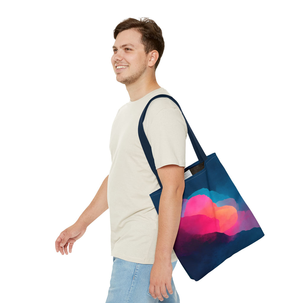 Abstract Love Tote Bag - Modern True Connection Art - Minimalist Everyday Tote
