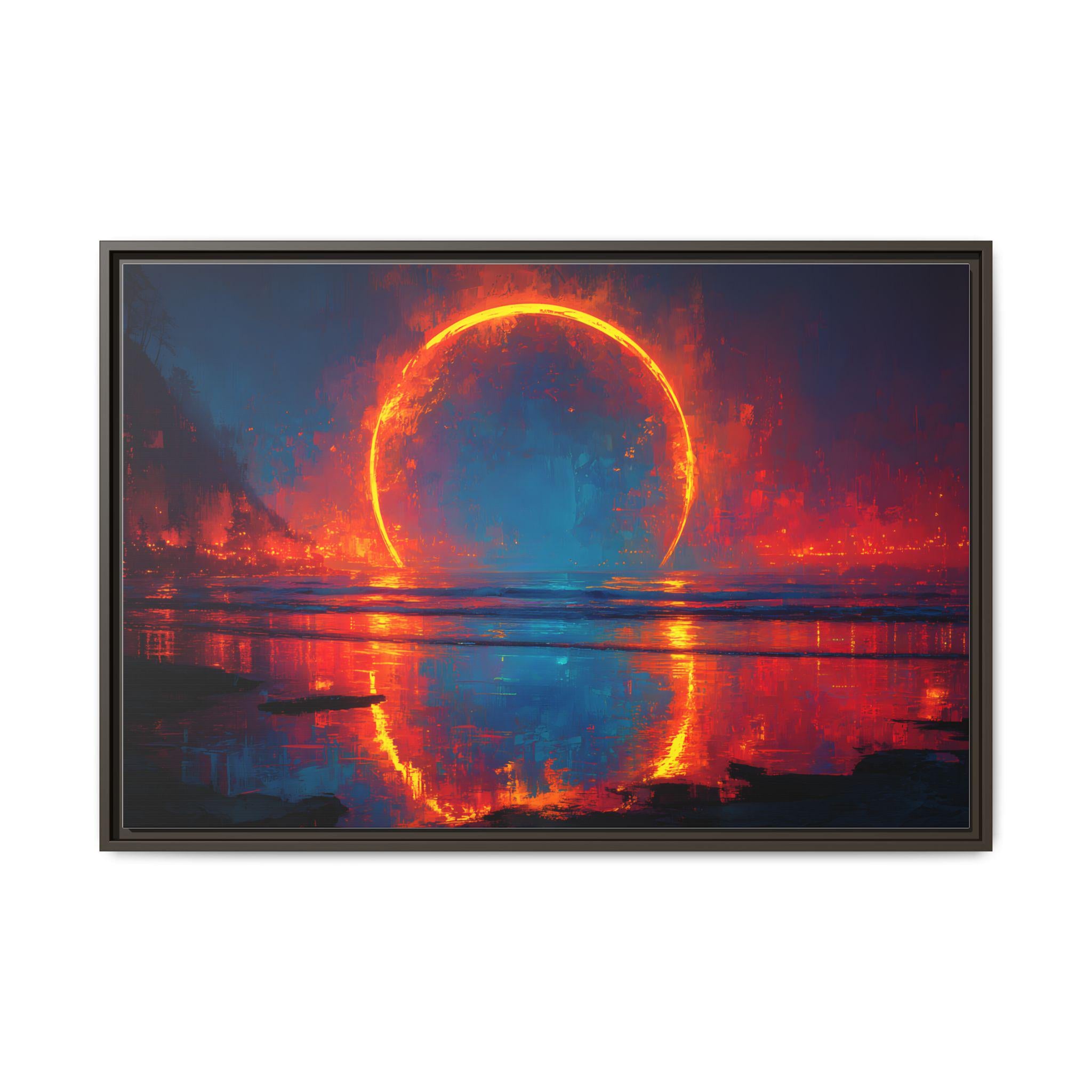 Eclipse Witness: The Horizon of Awe Celestial Fine Art Print