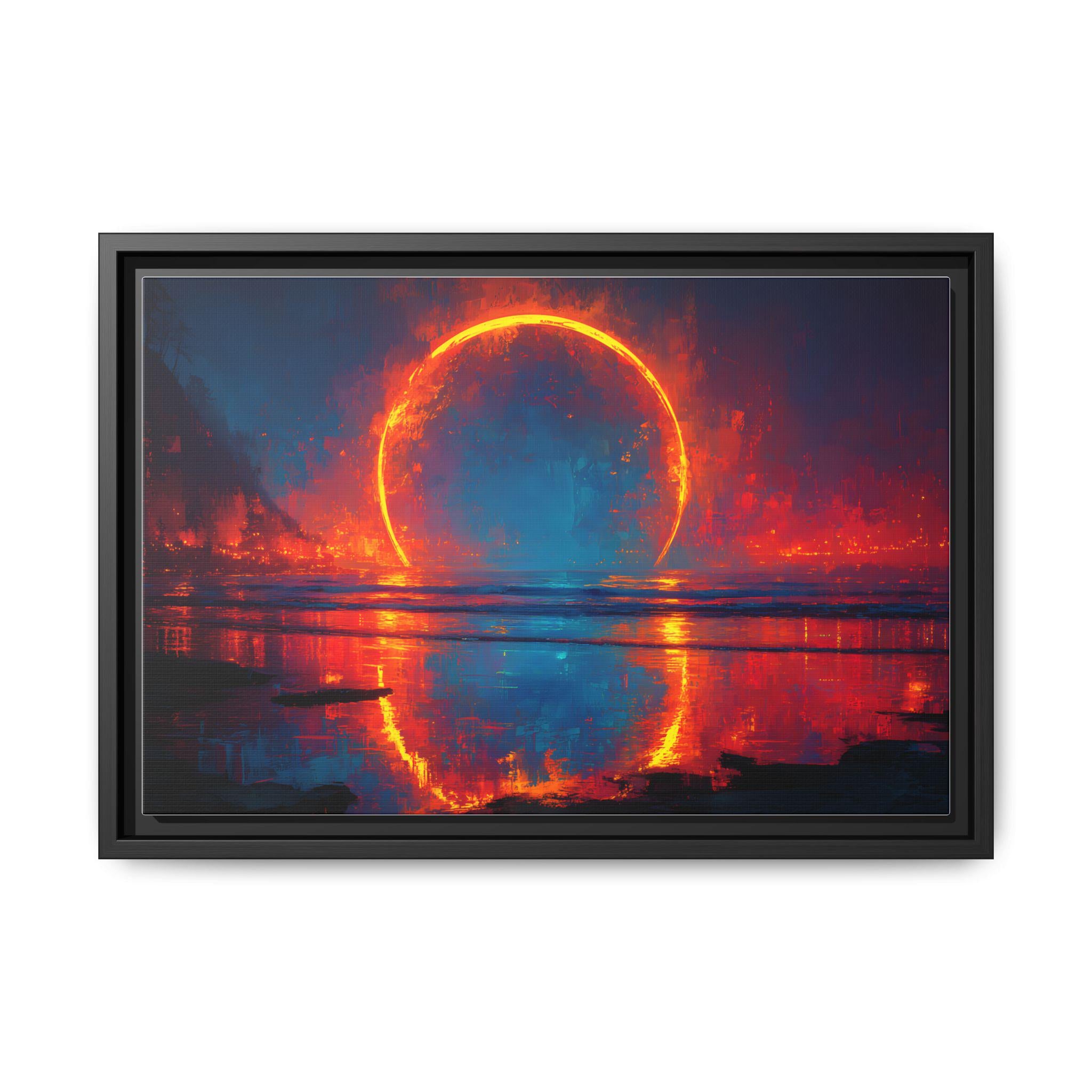Eclipse Witness: The Horizon of Awe Celestial Fine Art Print