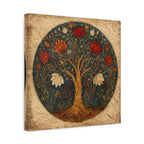 Tree of Life Wall Art - Symbolic Botanical Circle - Spiritual Nature Decor