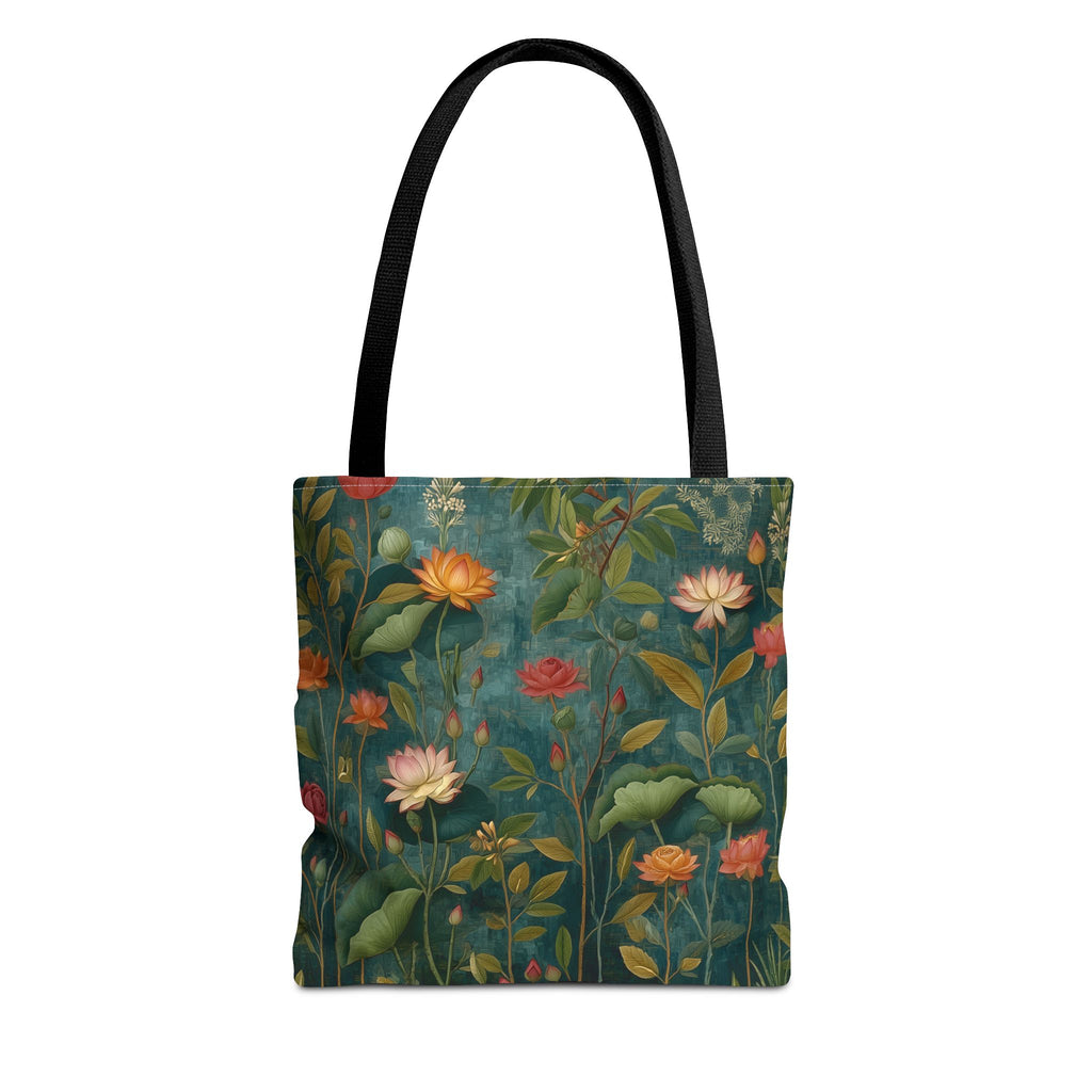 Vintage Wildflower Pattern Tote | Floral Botanical All-Over Print