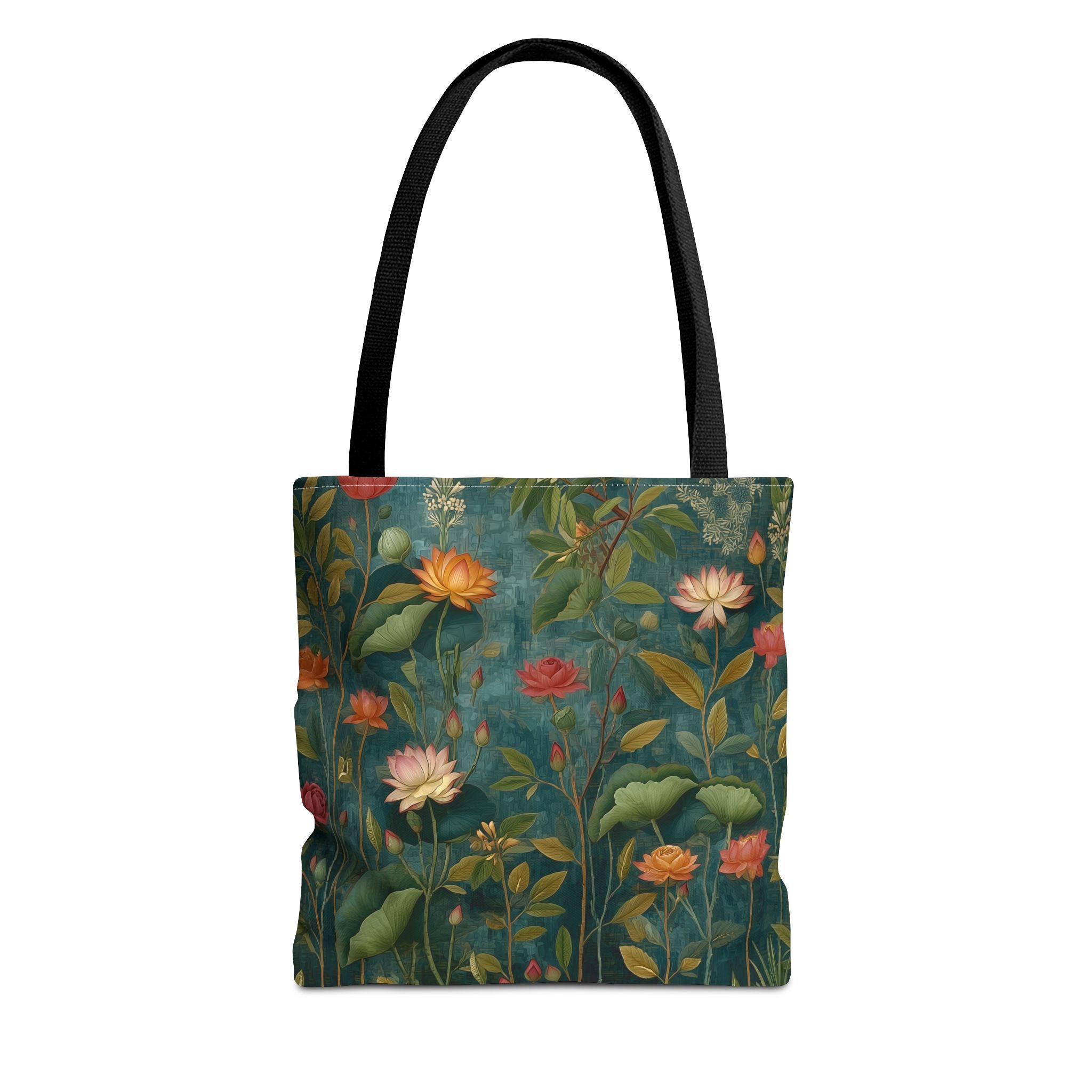 Vintage Wildflower Pattern Tote | Floral Botanical All-Over Print