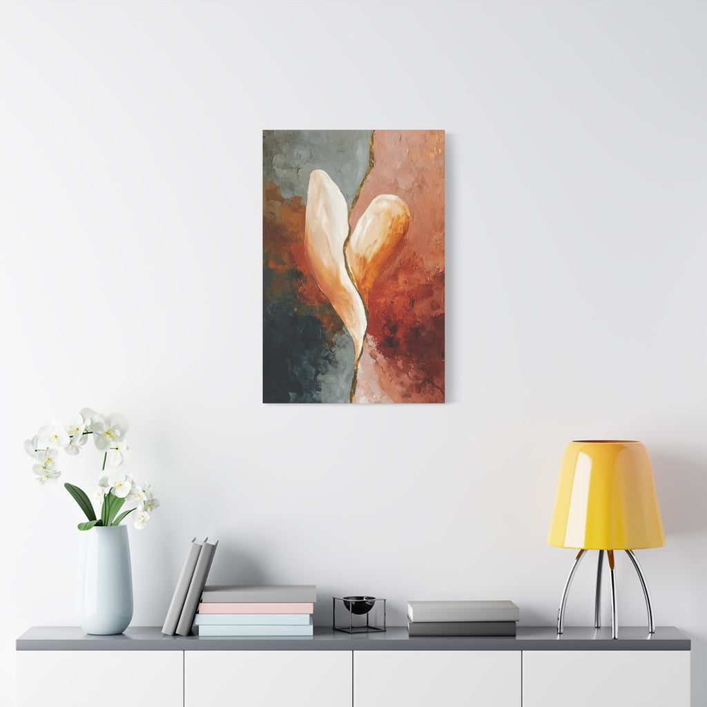Kintsugi Heart Wall Art - Healing Heart Art Symbolizing Resilience & Connection, Abstract Emotional Art