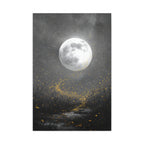 Moon Garden Wall Art - Firefly Path Print - Calm Modern Decor