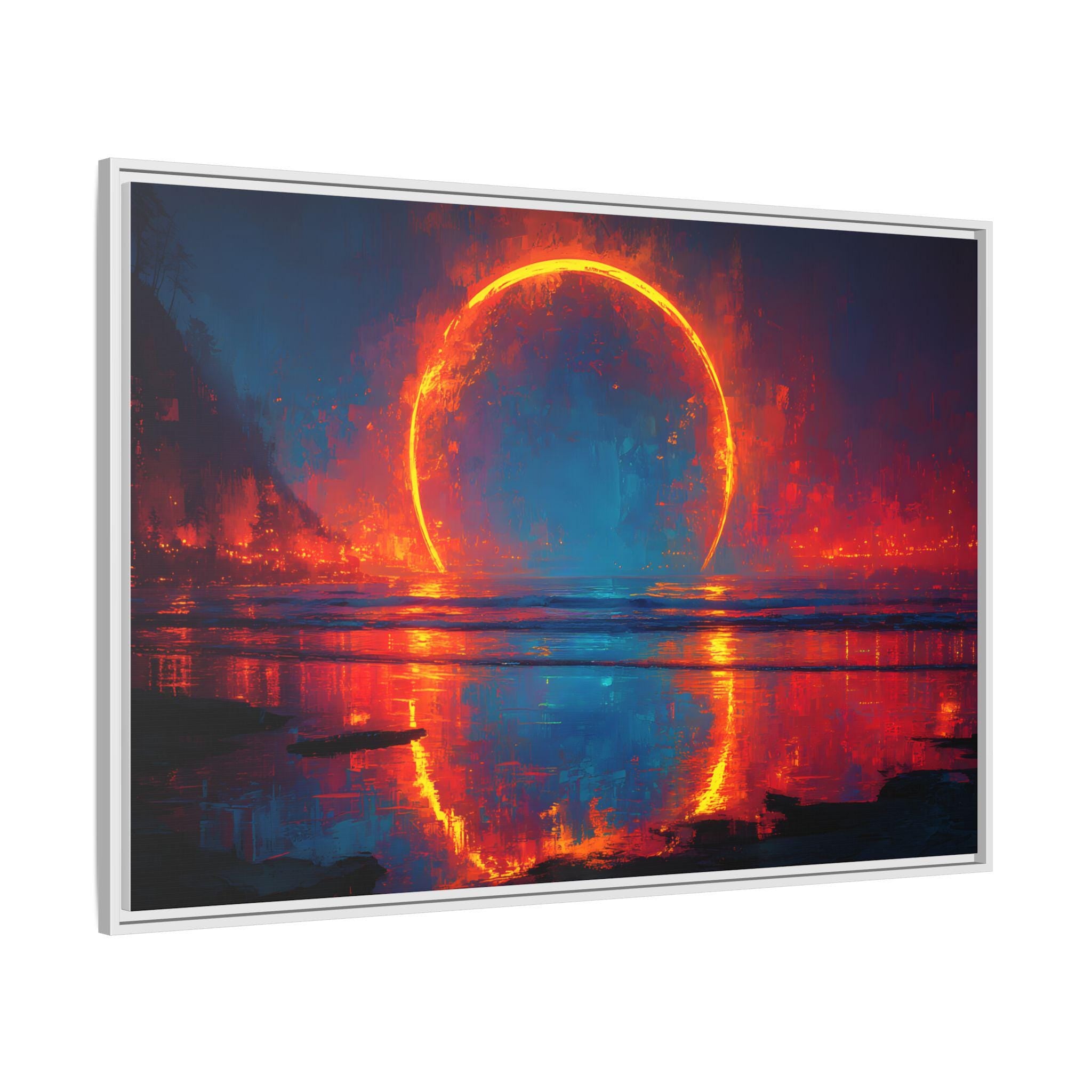 Eclipse Witness: The Horizon of Awe Celestial Fine Art Print