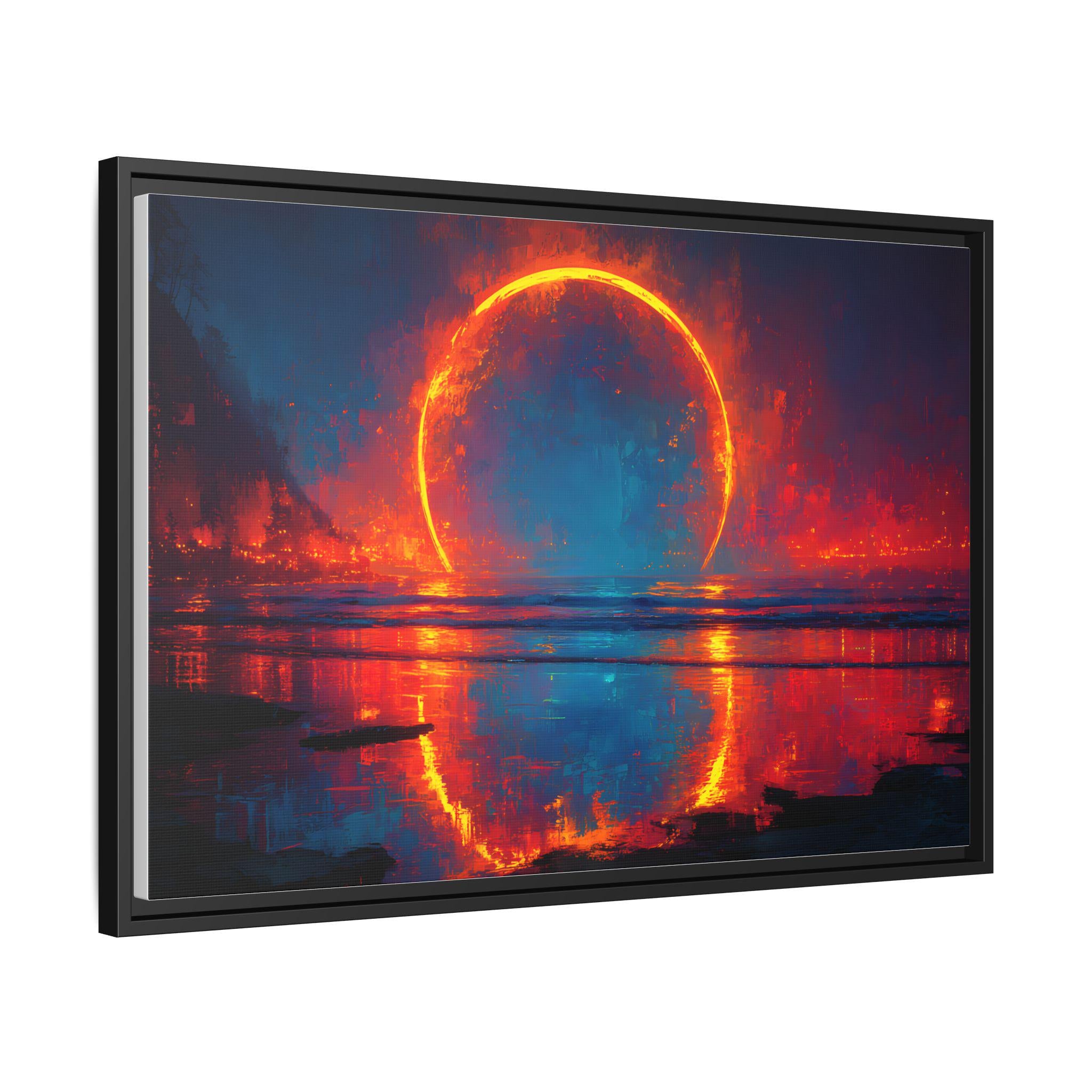 Eclipse Witness: The Horizon of Awe Celestial Fine Art Print