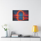 Solar Eclipse Witness – Celestial Horizon Fine Art Canvas